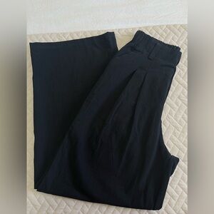 Halara size small 100% cotton black pants NWT